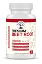 Beet Root Capsules - Premium Organic Beetroot Powder - Nitric Oxide Supplement - Herzgesundheit, Zirkulation und Stamina Unterstützung - Non-GMO - 60 Vegan Capsules