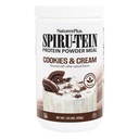 NaturesPlus SPIRU-TEIN Shake - Cookies & Cream - 1,15 lbs, Spirulina Protein Powder - Pflanzenbasiertes Meal Ersatz, Vitamine & Mineralien für Energie - Vegetarisch - 15 Servierungen