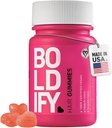 Boldify Hair Growth Gummies - Sugar-Free Biotin Gummis - Fast-Acting Vegan Vitamine für Haut, Nägel und Haar - 5000mcg Biotin/Serving, 30-Day Supply - Natural Strawberry Flavor
