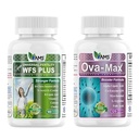 Amerika Medic & Science OVA-Max Prenatal Vitamine für Frauen (120 Kapseln) und WFS Plus Fertility Supplements für Frauen (90 Kapseln)