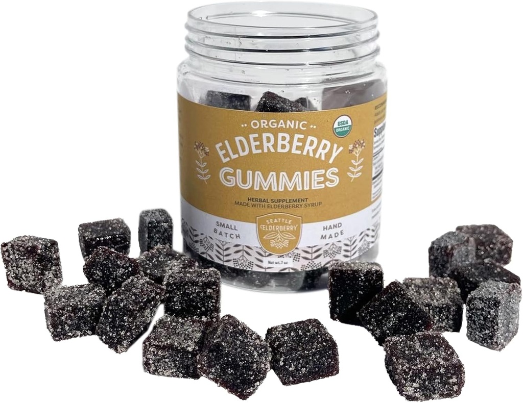 Gummie – Delicious, Glutenfrei, Gelatinfreie Kräuterergänzung mit potenten Immunleistungen Hergestellt aus nur organischen Zutaten in kleinen Batches in den USA - 7oz