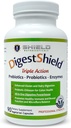 DigestShield® Probiotic & Prebiotic Supplement + Verdauungsenzyme, Beat The Bloat, Safely Digest Dairy, Gluten and Processed Foods, Reduktion der Fettabsorption mit Chitosan, 90-Meal Supply
