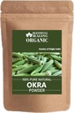 Bio Okra Pulver 100% reine natürliche 200 Gramm / 7.05 Unze