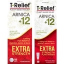 MediNatura T-Relief Extra Kraft Schmerz Relief Arnica +12 Pflanzenbasierte Schmerzrelief 100ct Tabletten T-Relief Extra Kraft Schmerz Relief 3oz Creme Bundle