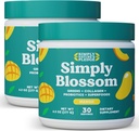 Einfach Blossom Nutrition Daily Greens & Superfood Powder + Collagen + Probiotics for Women's Digestive Health & Bloating Relief. Helfen Sie Ihrer Gesundheit Bloom - 2 Monate Versorgung - Mango
