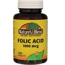 Nature's Blend Folic Acid 1000 mcg 1000 mcg 1000 Tabs
