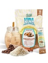 Hydratation + énergie Mélange de boissons électrolytiques – Café Horchata Agua Fresca Flavor , Poudre sans sucre avec caféine, L-Theanine, eau de coco et minéraux , 15 Packs de bâtons à simple portion