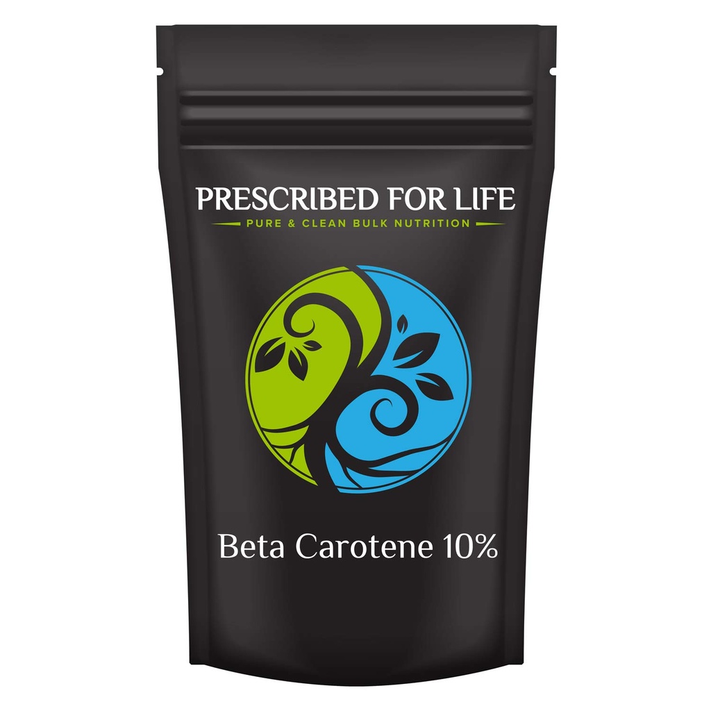 Prescribed For Life Beta Carotene, 10% Beta Carotene Powder Extract, Converts into Vitamin A (5kg)