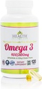 Gesundheit als es Ought zu Omega 3 400/300 mg Supplement | Physician Formulierte EPA/DHA in Ethylester Form Wild Caught Icelandic Fish Oil mit Zitronen | 120 Kapseln