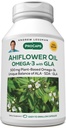 ANDREW LESSMAN Ahiflower Omega-3 mit GLA - 60 Softgels - Uniquely Balanced, Plant-Based Source of Essential Omega-3 Fettsäuren. Kein Stomach Upset, Kontaminanten oder Merkur. Einfach zu Swallow