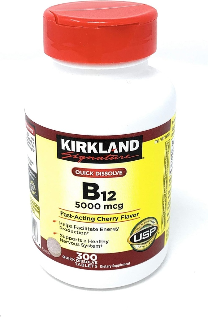 Kirkland Signature Quick Dissolve B-12 5000 mcg, 300 Tabletten