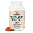 Phosphatidylcholin 1.200mg – 210 Softgels – Enhanced Version von Sunflower und Soy Lecithin (Choline Supplements) - Non-GMO und Gluten frei zur Unterstützung der Gehirngesundheit durch Double Wood