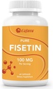 Fisetin-Ergänzungen, 100mg natürliches bioaktives Flavonoid, Genuine 98% Pure, Aging Support, Non-GMO, Gluten-Free, 60 Kapseln, 60 Portionen