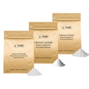 Reine Original Zutaten Calcium Bundle (1lb) Calciumchlorid, Calcium Citrat, Calcium Lactat