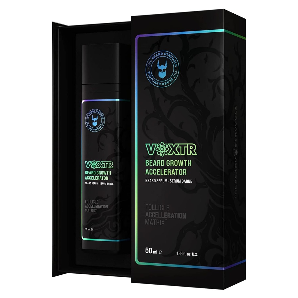 The Beard Struggle Voxtr Beard Growth Serum with Follicle Acceleration Matrix - Bart Serum, 1.69 Fl. Oz. US