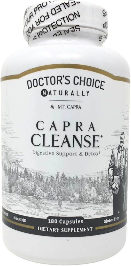 CapraCleanse von Mt. Capra | Effektive Reinigung von GI Tract mit allen natürlichen und nicht-GMO Zutaten | 30 Servierungen - 180 Kapseln