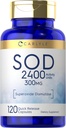 Carlyle S.O.D. Ergänzung Kapseln | 300mg | 120 Count | Superoxid Dismutase | Non-GMO und Glutenfrei
