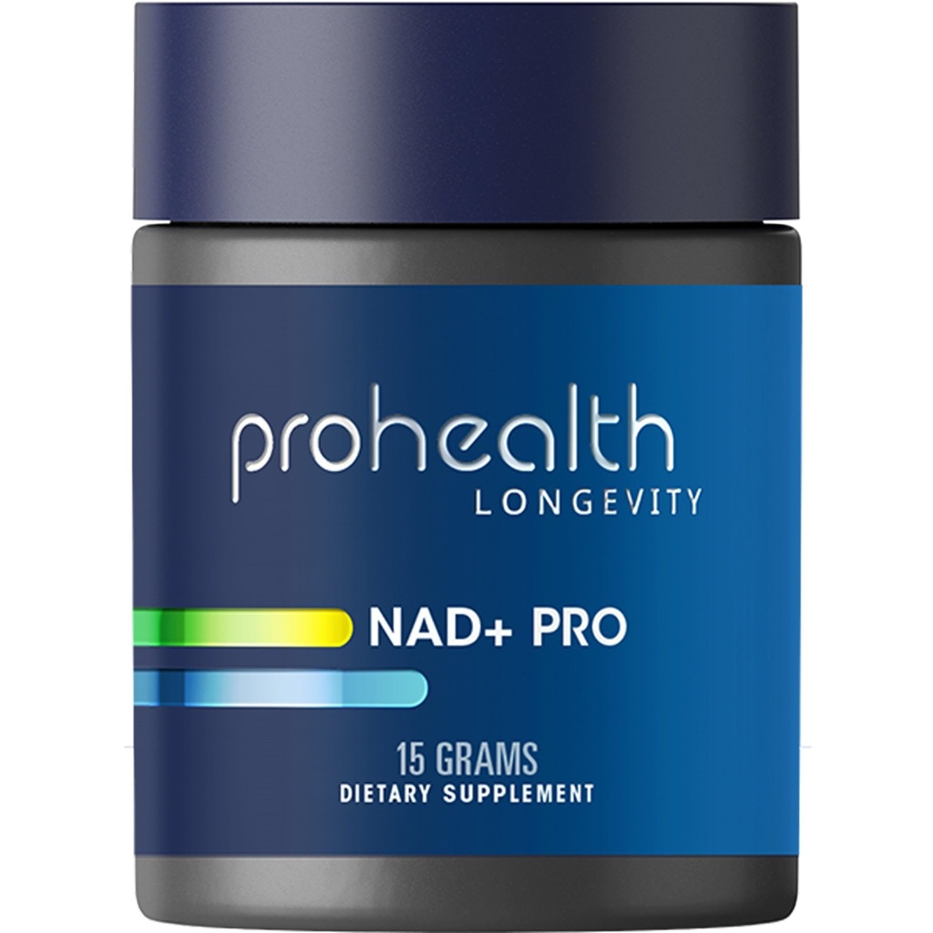 ProHealth NAD+ Pro (15 grammes) - NAD+ Formule de stimulation - Pure Nicotinamide Adenine Dinucléotide Biodisponible Poudre Longévité