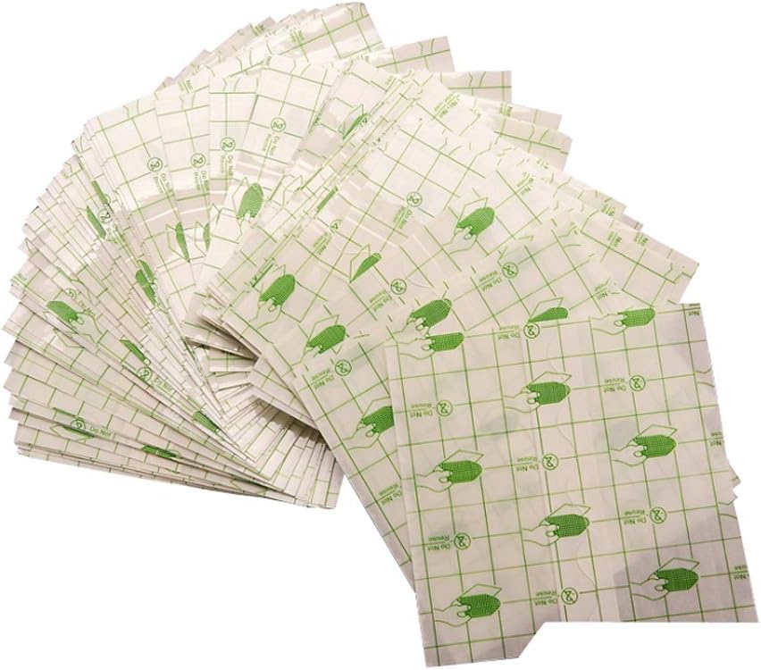 100pcs wasserdichte transparente Stretch-Klebebandage Rolle: Transparent Film Dressing Second Skin Healing Protective Klare Klebebandagen Tattoo Zubehör Produkte (2.8*3.1inch)