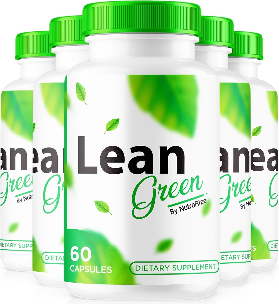 (5 Pack) Lean Green Weight Loss Pills - Natürlich unterstützt Active Lifestyle und Fitness, Premium Keto Pillen für nachhaltige Energie und Gesundheit, Lean Greens Formula, LeanGreen Official Review (300 Kapseln)