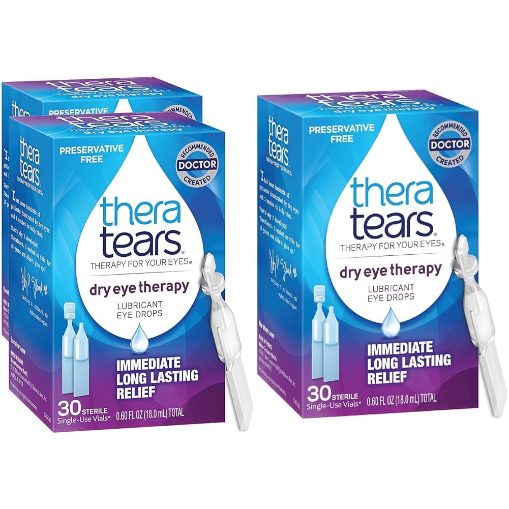 TheraTears Dry Eye Therapy Eye Drops Konservierungsfrei 30 Vials 2 Pack Dry Eye Therapy Schmieren Augentropfen Konservierend Kostenlose 30 Single-Use Vials