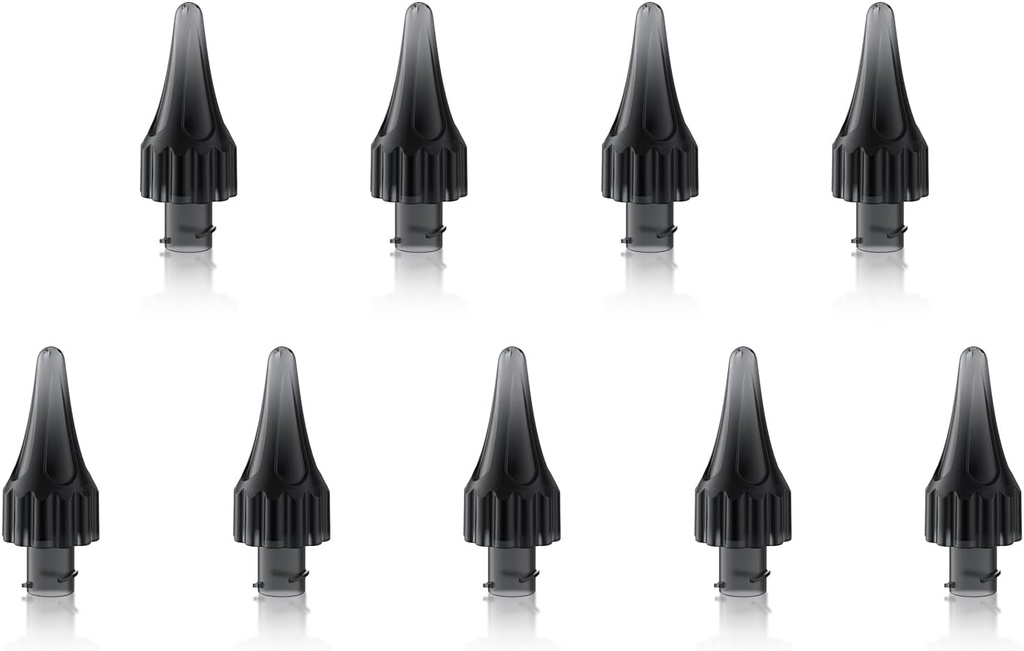 9pcs Ohr Wachsentfernung Ohr Reiniger Ersatz-Tipps, Ersatz-Ear-Reinigung Kit Weiche Tipps, elektrische Ohr Reiniger Ersatz-Tipps Ohr Bewässerungs-Tipps