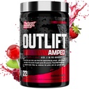 OUTLIFT amplidé Max dosed high STIM pré-entraînement poudre, 6G Citrulline, 3.2G Beta Alanine, Alpha GPC, CognatiQ, énergie extrême, pompes massives, résistance, électrolytes, nootropiques, punch de fruits, 22 portions