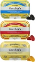 GRETHER'S Pastilles sans sucre cassis, fleur aînée et cassis - Cadeau pour chanteurs - Remède naturel pour le soulagement de la bouche sèche - 2,1 oz (paquet de 3)