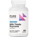 PureFormulas Milchdistel Supreme 250 mg – Lebergesundheit und Antioxidantien – Nicht-GVO-Vegetarische Kapseln – 60 Zähler