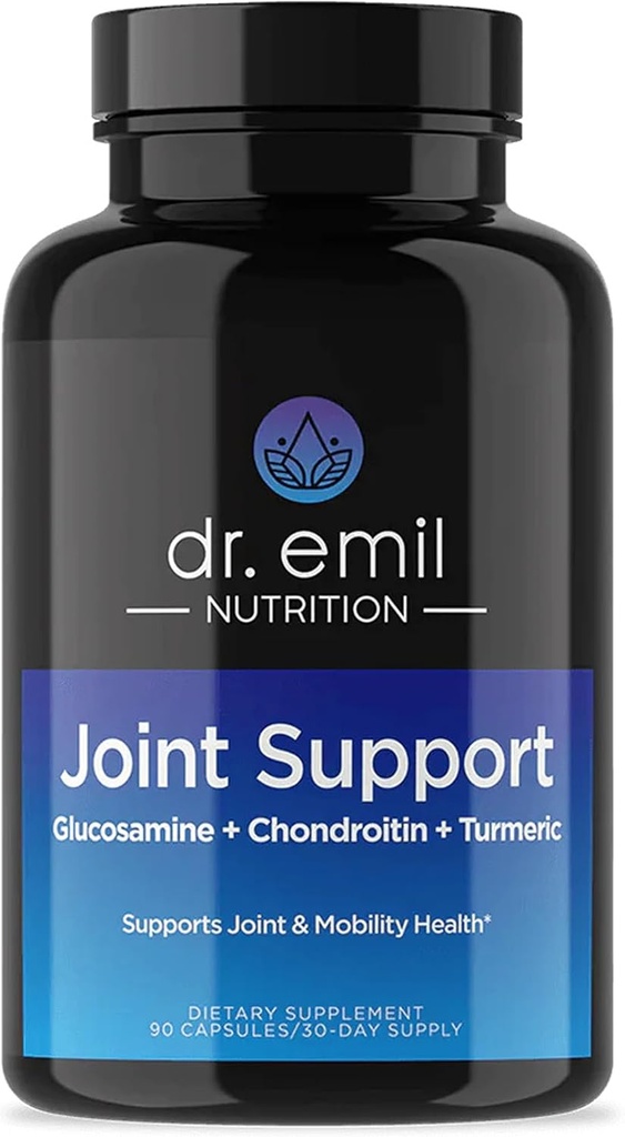 DR. EMIL NUTRITION Joint Aid Supplement - Joint Supplement mit Glucosamine Chondroitin, MSM & Turmeric - Joint Health Supplement for Mobility and Discomfort for Men and Women* (60 Kapseln)