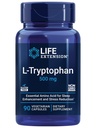 Prolongation de la vie L-Tryptophane, 500 mg, encourage des niveaux de sérotonine sains et favorise le sommeil, l'humeur, la réponse au stress et la satiété, sans gluten, non-OGM, végétarien, 90 capsules