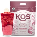 KOS Organic Beet Root Powder, USDA Certified - Superfood Plant Based Beetroot Ingredient für Stamina Increasing, Zirkulation - Non-GMO, Soy & Gluten-Free, 50 Serviertasche