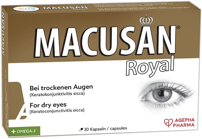 Comprimés Royal Dry Eye pour Macula saine des yeux.
