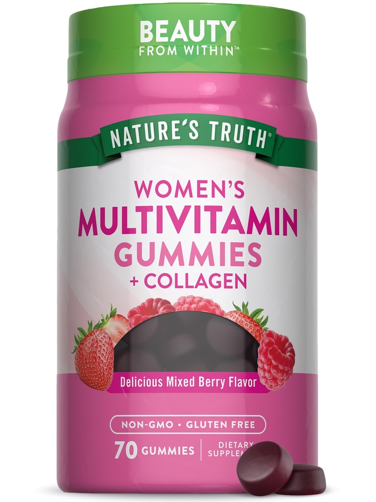 Nature's Truth Womens Multivitamin Gummies Plus Collagen & Biotin.