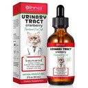 Urinary Tract für Katzen, Natürliche Katze Urinary Tract Infektion Behandlung Tropfen - Unterstützt Blase, Nierenstein, Hund UTI, Cranberry Kidney Bladder Unterstützung Supplement, Chicken Flavor - 60 ml / 2.02oz