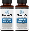 NeuroQ Memory & Focus - Boosts Cognitive Performance & Brain Function - Neuroprotektive Formel von Dr. Dale Bredesen - Gotu Kola Ginkgo Phosphatidylserin & Propolis - 60 Kapseln (Paket von 2)