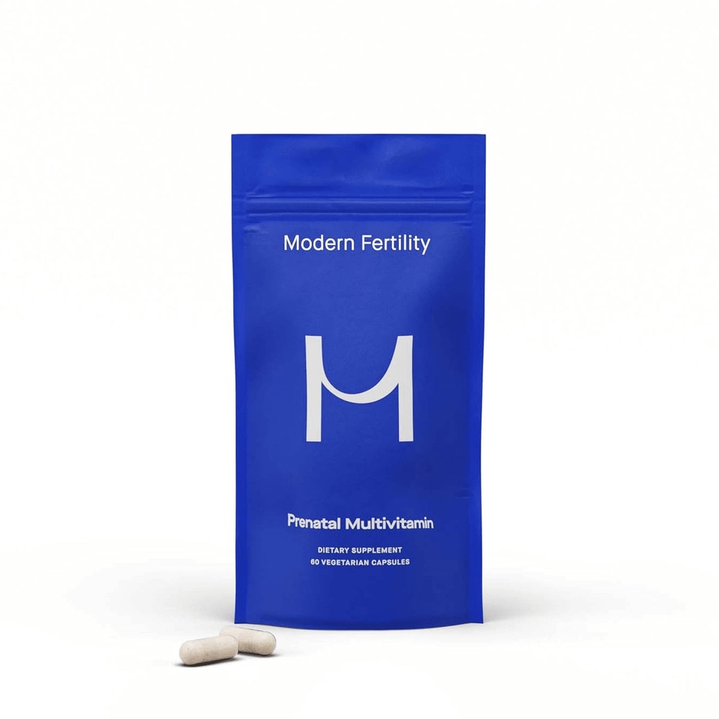 Fécondité moderne Multivitamine prénatale Développé avec OB-GYNs, contient 12 nutriments essentiels pour le soutien avant, pendant et après la grossesse, 30 jours d'approvisionnement (60 capsules)