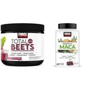Kraftfaktor Gesamte Beets Nitric Oxid Pulver und perfekte Maca Root Chews Energie, Stimmung und Balance Supplement Bundle