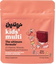 Multivitamines pour enfants Chewsy + Probiotiques + Superfoods Chews, Imune & Soutien digestif, Vitamines A, C, D3, E, Zinc, Supplément à croquer pour enfants, Mâches Fruitées enrobées individuellement, Approvisionnement de 6 jours (1)