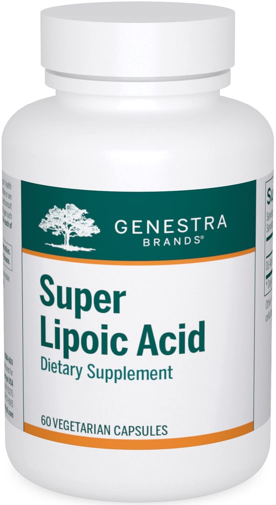 Genestra Marken Super Lipoic Acid - Alpha Lipoic Acid zur Unterstützung von Metabolism & Anxtioxidants - 60 Kapseln