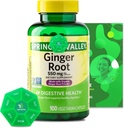 Racine de gingembre 550 mg, 100 capsules végétariennes contenant des vitamines et minéraux exclusifs - A à Z - Meilleur guide de ligature et de printemps