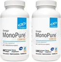 XYMOGEN Omega MonoPure 1300EC Bundle - 60 Softgels + 120 Softgels - Fischöl mit 3X Greater Absorption - DHA EPA Omega 3 Supplement für Herzgesundheit + kognitive Unterstützung