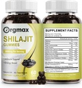 Shilajit Pure Himalayan Organic Shilajit Gummis,5000MG Shilajit Ergänzung für Männer & Frauen mit 85+Trace Minerals & Fulvic Säure,Unterstützung für Fokus, Energie & Immune, Non-GMO|60 Count,2 Packungen