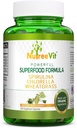 NutreeVit Pure 100% Bio Spirulina + Chlorella + Weizengras - Leistungsstarke Superfood - Veggie Kapseln | 500mg