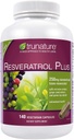 resvératrol plus normalisé trans-resvératrol 250 Milligramme, 140 Capsules végétariennes