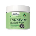 Tierische Wesentliche LONGEVITY Reishi Mushroom Supplement für Hunde & Katzen - Gesunde Herz-Kreislauf- & Leber-Funktion, Unterstützt langfristige Gesundheit, Pilz-Pulver-Extrakt, Antioxidans - 1,8 Oz (Pack von 1)