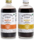 Syrup Bundle – 2 Flaschen köstlicher, glutenfreier Elderberry Kräuterergänzungen mit potenten Immunleistungen Hergestellt aus nur organischen Zutaten in kleinen Batches in den USA - 32oz