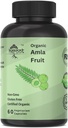 Bio Amla Kapseln - Indische Gänsebeere für natürliches Vitamin C, Unterstützung für Haut und Haar 60 Kapseln