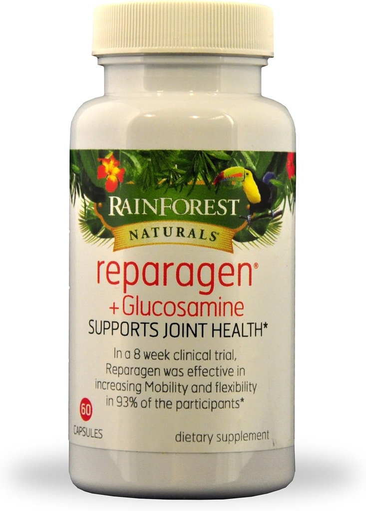Reparagen Plus Glucosamin (60 Kapseln) Klinisch bewährte Fast Acting All Natural Joint Health Supplement besser als Glucosamin allein