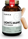 PURICA - Lion's Mane Micronized Mushrooms, 120 Vegan Capsules 60-Day Supply - fördert kognitive Gesundheit - Non-GMO und Gluten-Free - Fokus und Gedächtnisunterstützung - Gehirngesundheit und Verbesserung der Verdauung